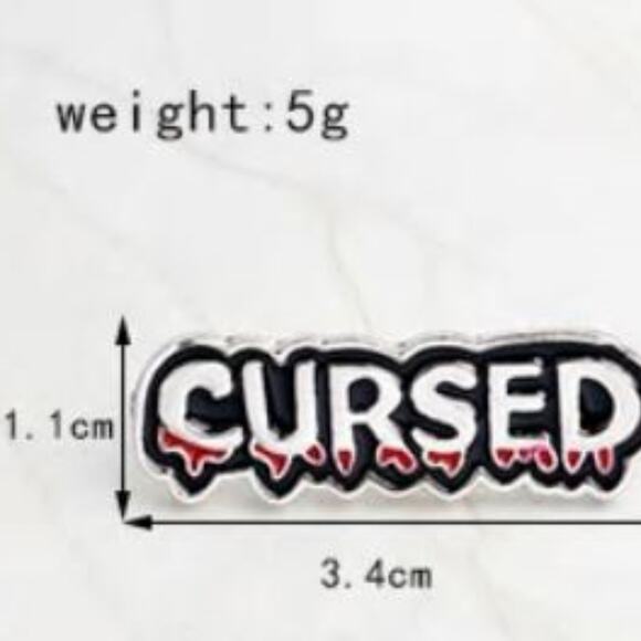 Black Cursed Pin - Picture 2 of 3